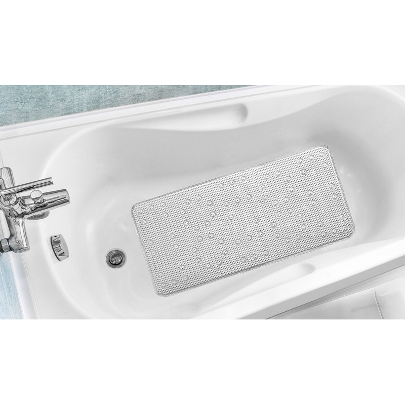 Rebrilliant Antibacterial Cushioned Waffle Non Slip Bath Tub Mat